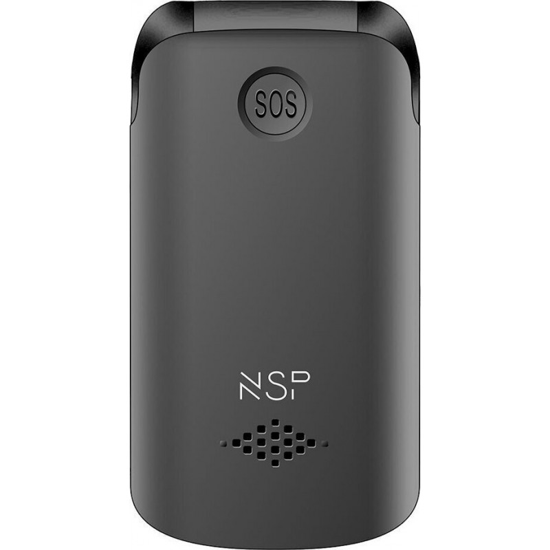 NSP 2700DS ΚΙΝΗΤΟ ΜΕ  ΠΛΗΚΤΡΑ  2G FLIP 2.8" 128MB/64MB DUAL SIM RADIO-MP3/MP4 SOS BUTTON BLACK GR (8324000)