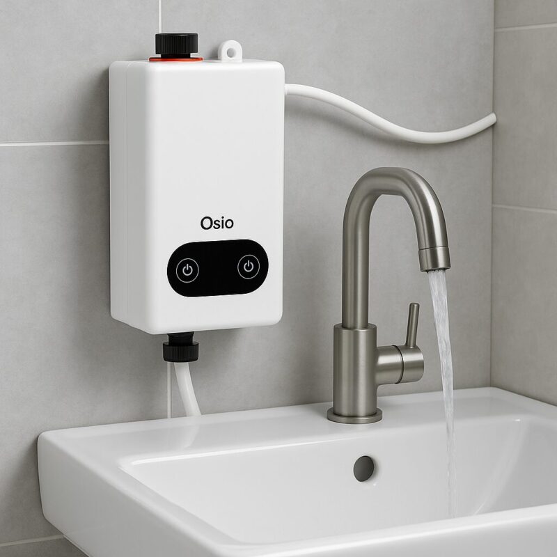 Osio OHF-2540 Ηλεκτρικός ταχυθερμαντήρας τοίχου για μπάνιο 20-55℃, 5500W (10068-0021)
