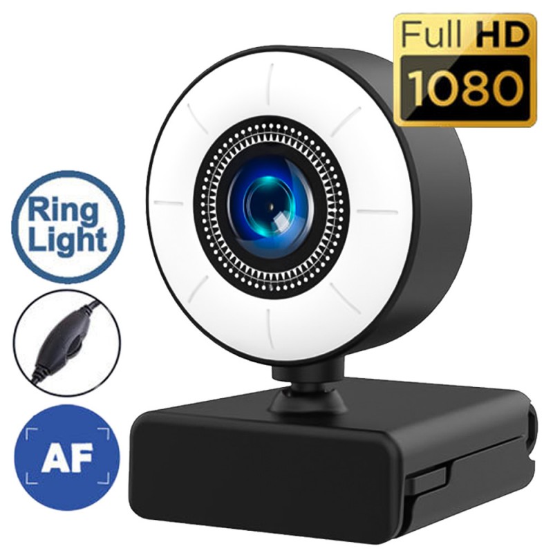 LAMTECH LGP021752 WEB CAMERA 1080P WITH ILLUMINATION ‘EARTH’ (LGP021752)