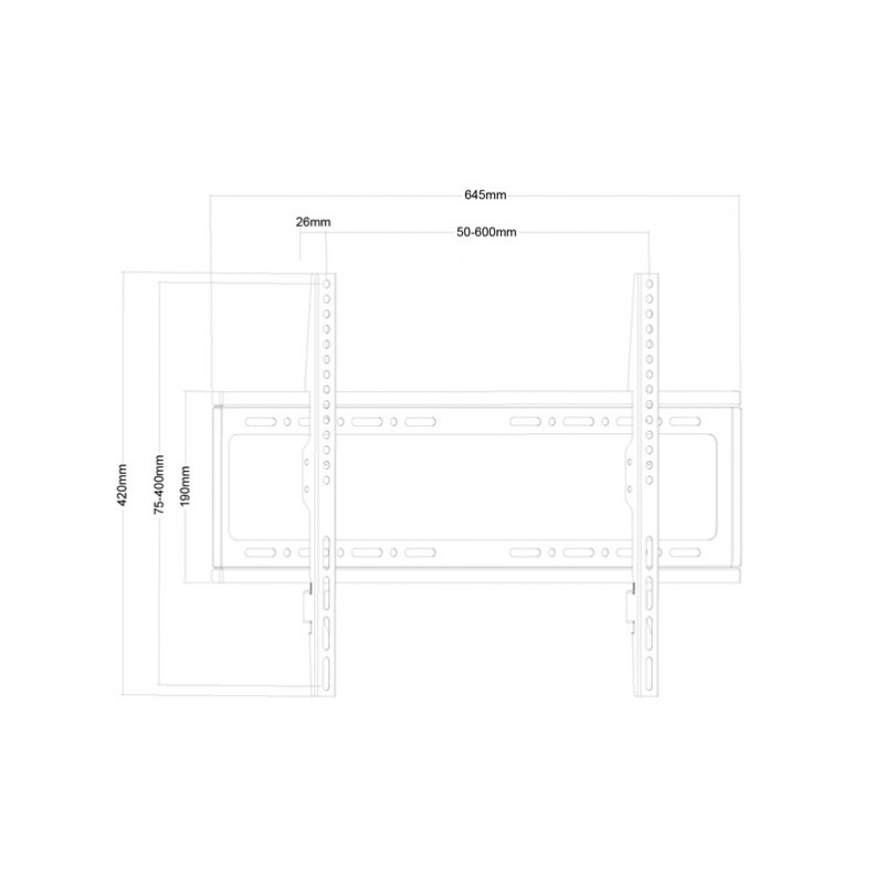 TELE TVS32-46F Βάση τηλεόρασης 37" έως 70" (49135)