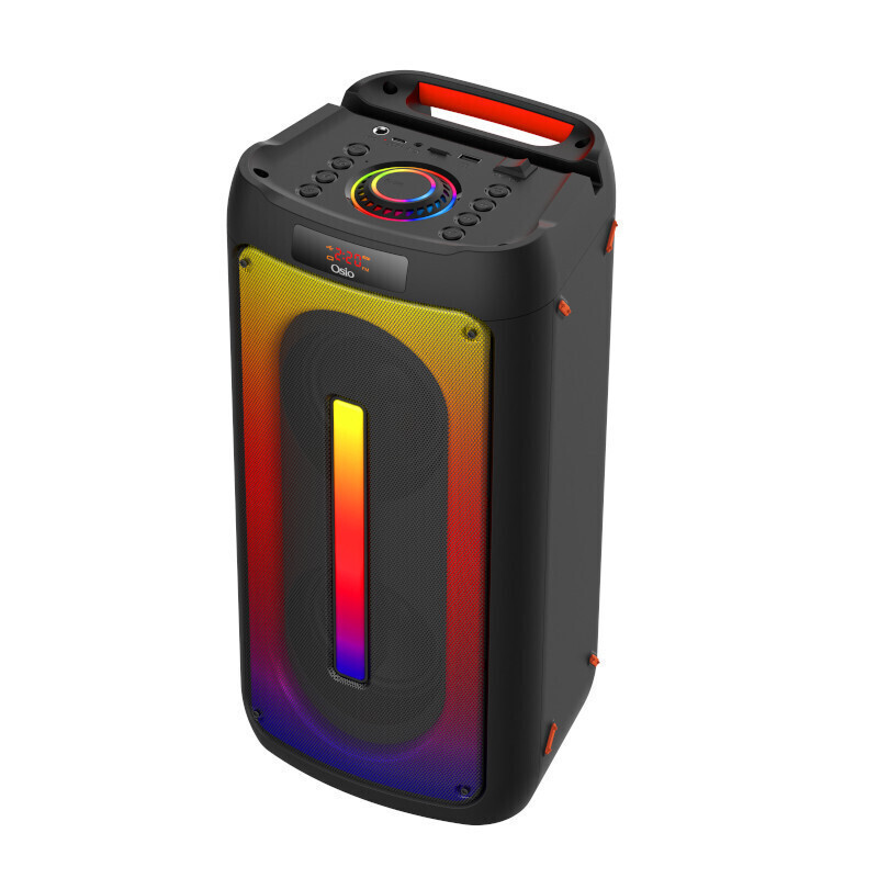 OSIO OBT-8020 Φορητό ηχείο Bluetooth με USB, LED, AUX, TF, RC, FM, TWS και ενσ. μικρόφωνο – 60W