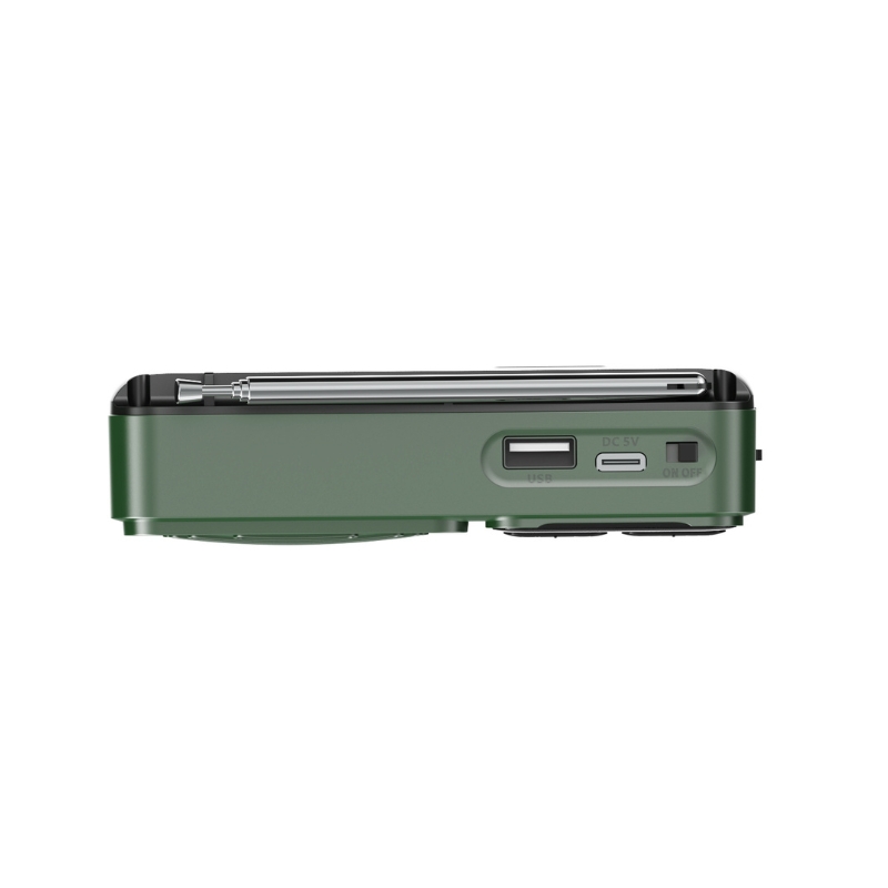 Akai APR-300 Πράσινο μίνι φορητό ρετρό ραδιόφωνο FM/AM, Bluetooth, USB, microSD