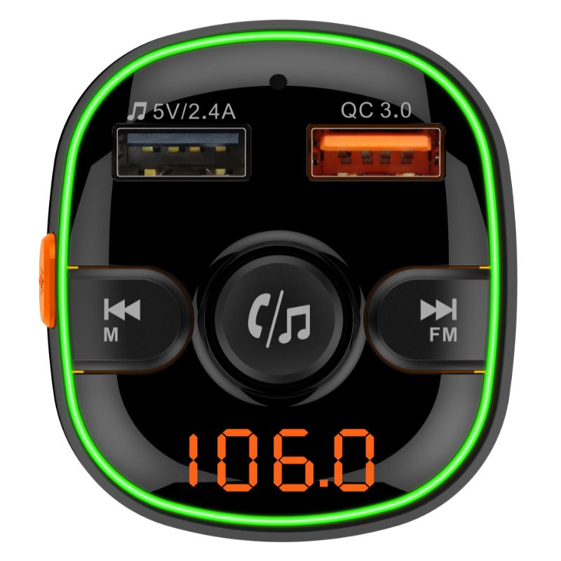 Akai FMT-54T FM Transmitter αυτοκινήτου με Bluetooth V5.0, LED, QC3.0, Hands-Free 