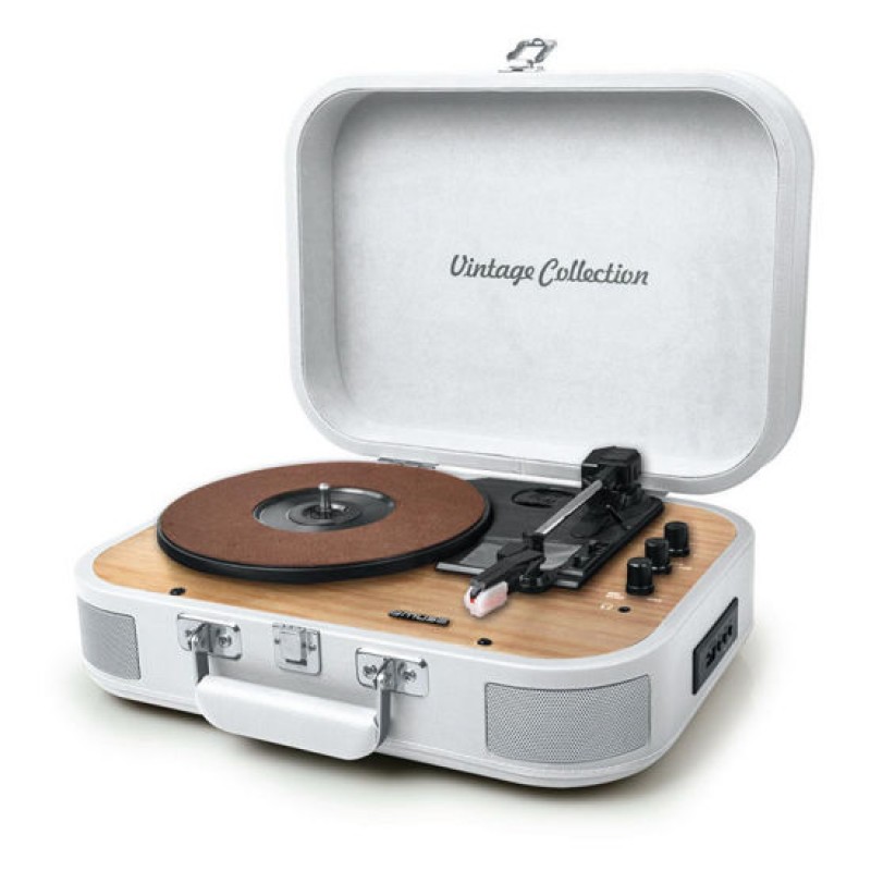 Muse MT-201WW Πικάπ-Bluetooth  Με USB με Ενσωματωμένα Ηχεία Λευκό (230194)