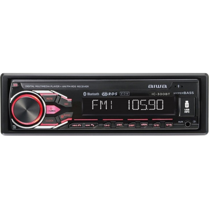 Aiwa IC-300BT Ηχοσύστημα  1 DIN με Bluetooth και USB 