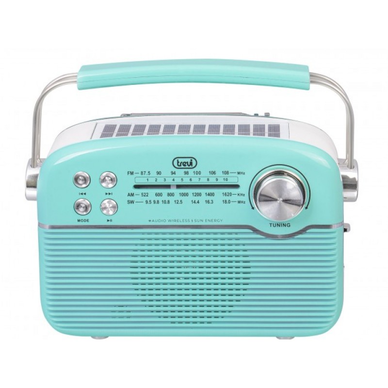 TREVI RA-7F50/GR Solar Vintage Radio με ΒΤ 1500mA