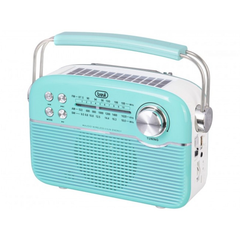 TREVI RA-7F50/GR Solar Vintage Radio με ΒΤ 1500mA