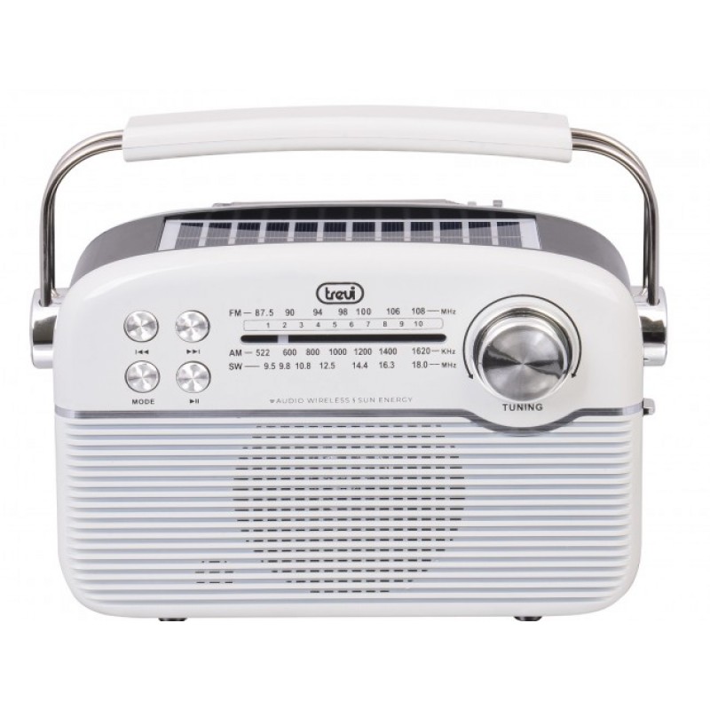 TREVI RA-7F50/WH Solar Vintage Radio με ΒΤ 1500mA
