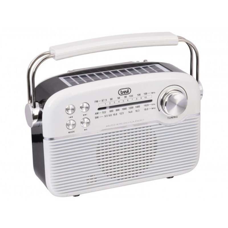 TREVI RA-7F50/WH Solar Vintage Radio με ΒΤ 1500mA