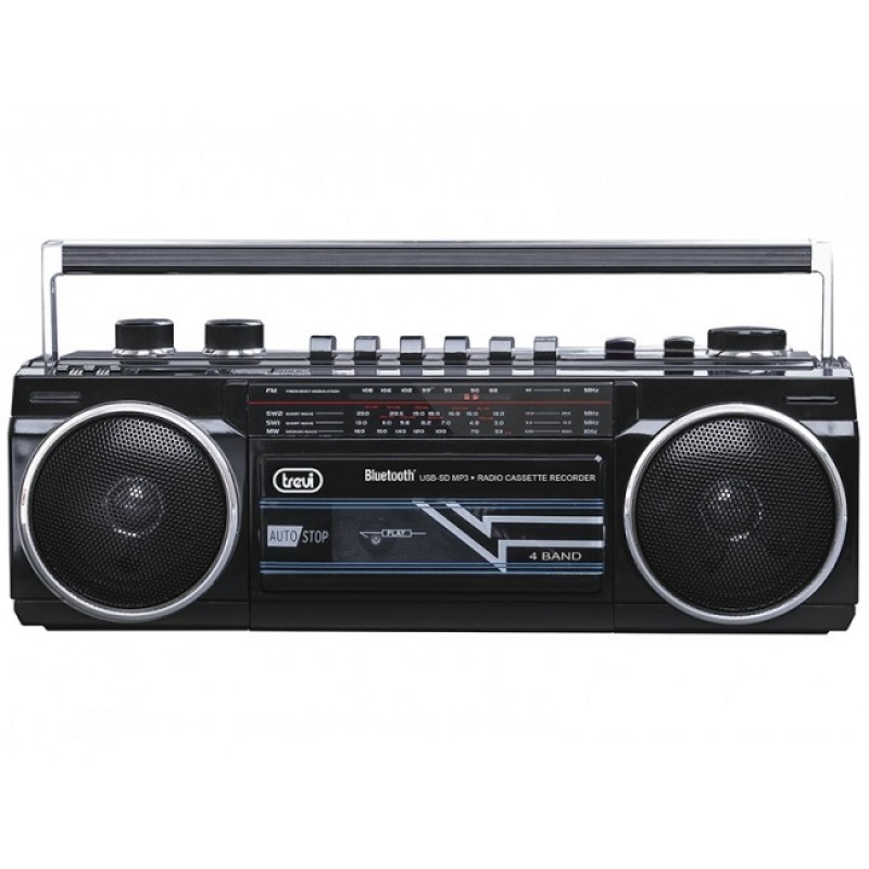 Trevi RR-501BT/ ΒΚ Ρετρό Ραδιοκασετόφωνο με USB/SD Μαύρο