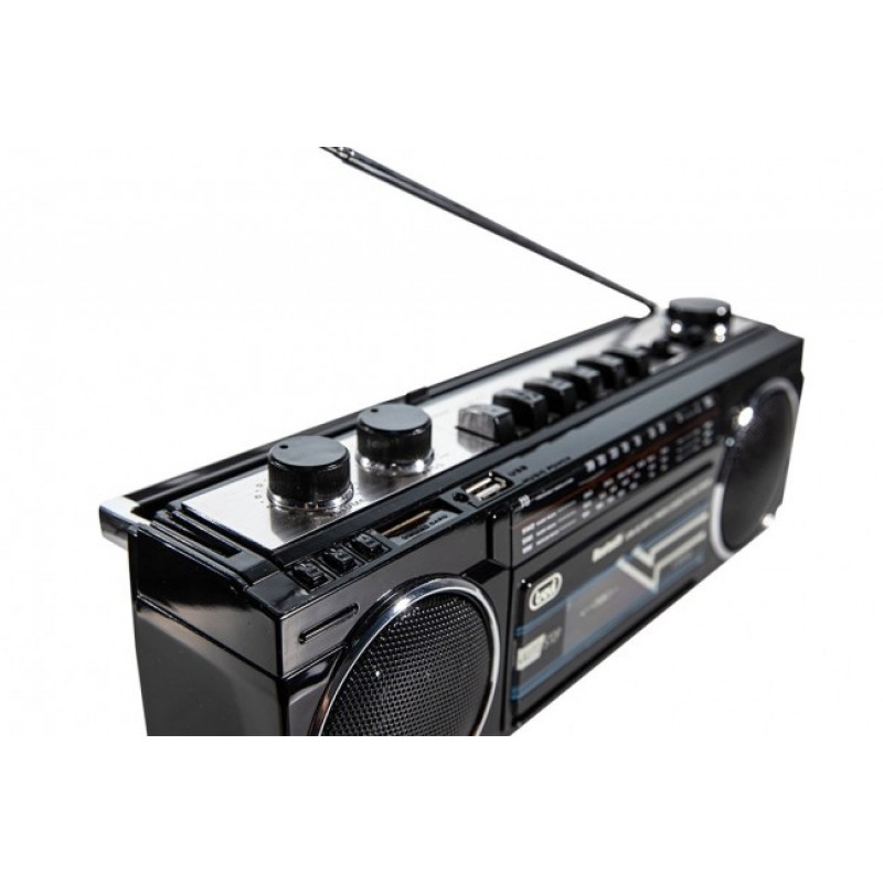 Trevi RR-501BT/ ΒΚ Ρετρό Ραδιοκασετόφωνο με USB/SD Μαύρο