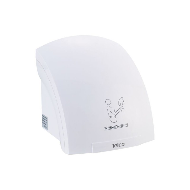TELCO 8609  Στεγνωτήρας χεριών πλαστκός ABS 1800W Λευκός (110010)