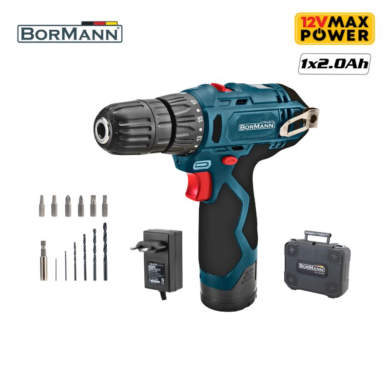 BORMANN BCD2010 Δραπανοκατσάβιδο Μπαταρίας 12V με Βαλίτσα και Εξαρτήματα (050964)