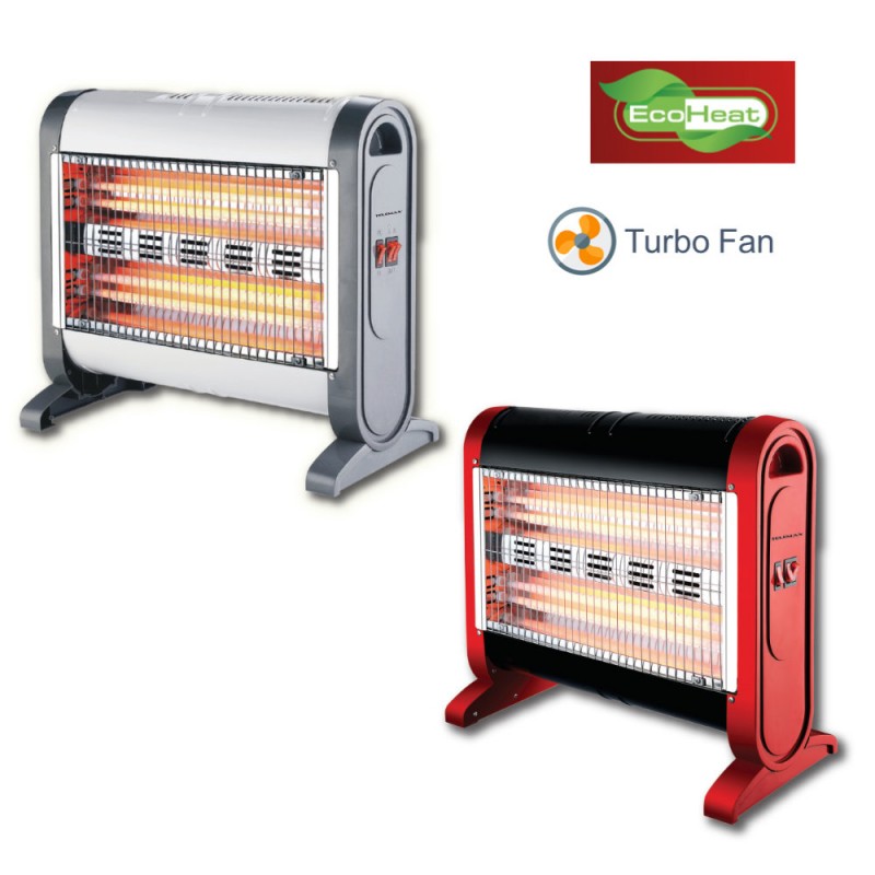 TELEMAX 30-1605 Θερμάστρα Χαλαζία Turbo Fan EcoHeat 1600W Gray (30-1605)
