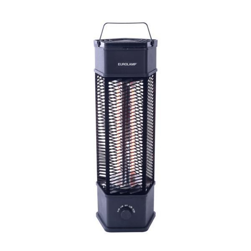 EUROLAMP 300-42052 Πύργος περιστρεφόμενος Θερμαντικό σώμα 1500W IPX4 CARBON TUBE (300-42052)