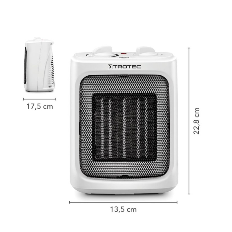 TROTEC TFC16E Κεραμικό Αερόθερμο 2000W Λευκό (170055)