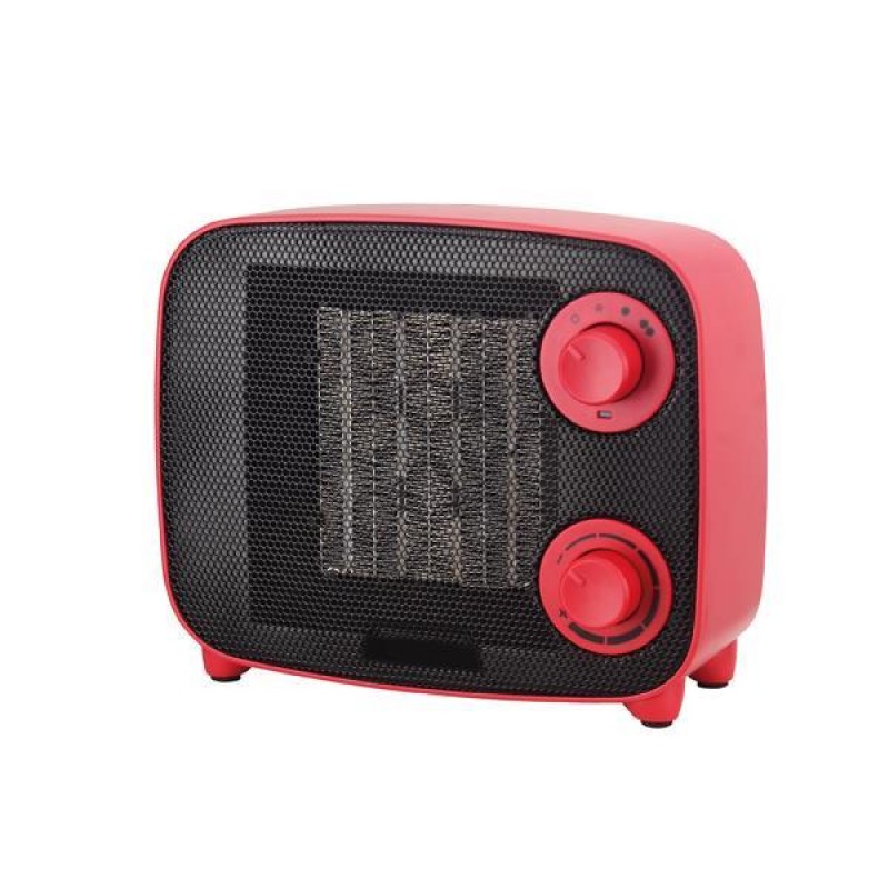 Eurolamp 890-50018 Κεραμικό Αερόθερμο Vintage 1500W Κοκκινο