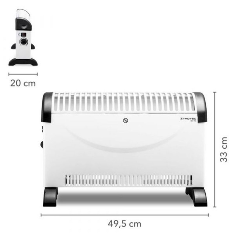 TROTEC  TCH19E Θερμοπομπός Δαπέδου 2000W (170030)