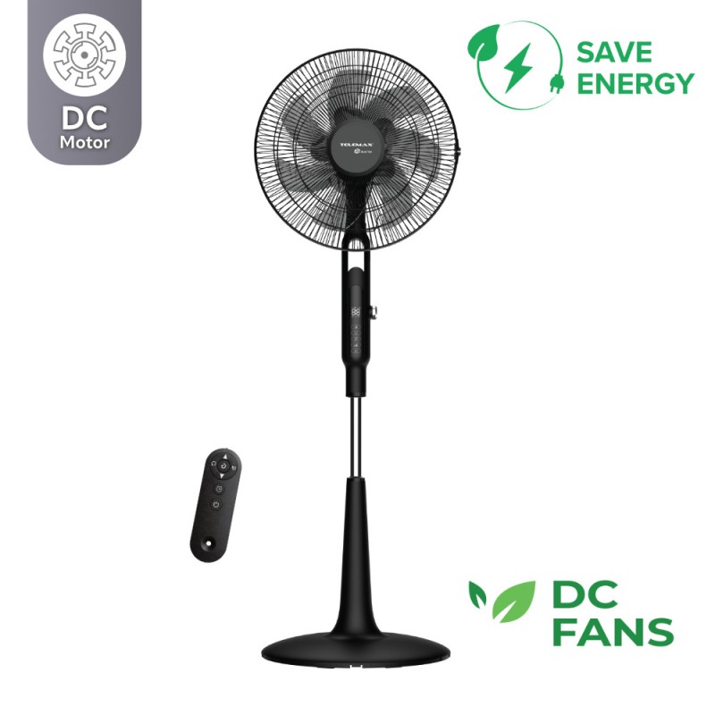 TELEMAX TSFD-A5 Ανεμιστήρας Επιδαπέδιος DC 40W με τηλεχειριστήριο Telemax WindMax28DC (30-0028)