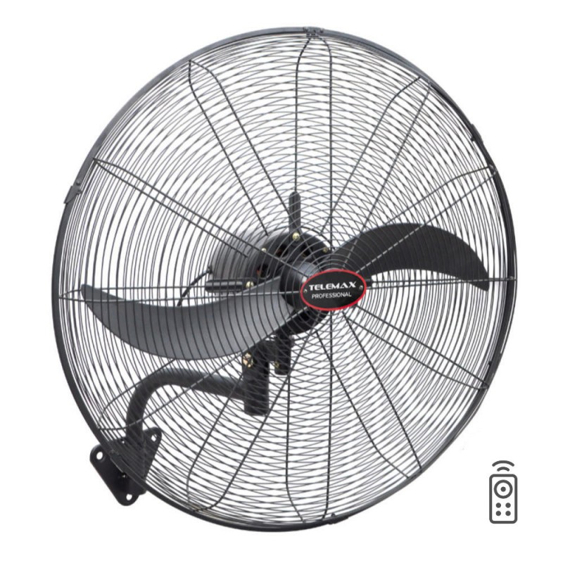 Telemax FW-75/ER2 AERO Ανεμιστήρας Επιτοίχιος με Τηλεχειριστήριο  PROFESSIONAL 76cm (30-2075)