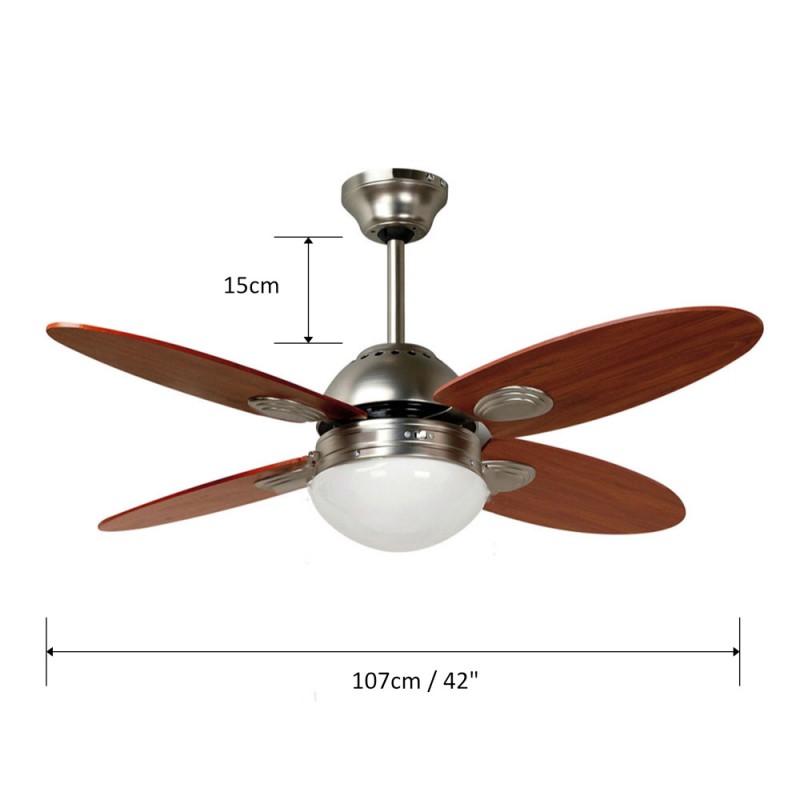 Telemax  CF42-4CL(SN) Ανεμιστήρας Οροφής με Τηλεχειριστήριο (30-4240)