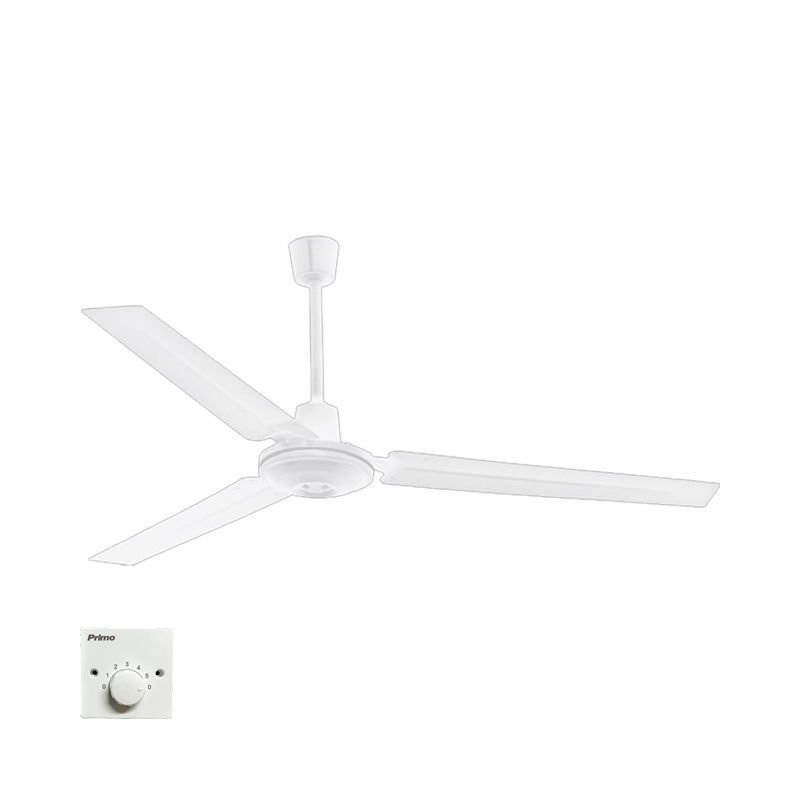 Primo PRCF-80637 Ανεμιστήρας Οροφής  Βιομηχ/κός 3 Φτερά 56'' 140εκ  Λευκός  (800637)