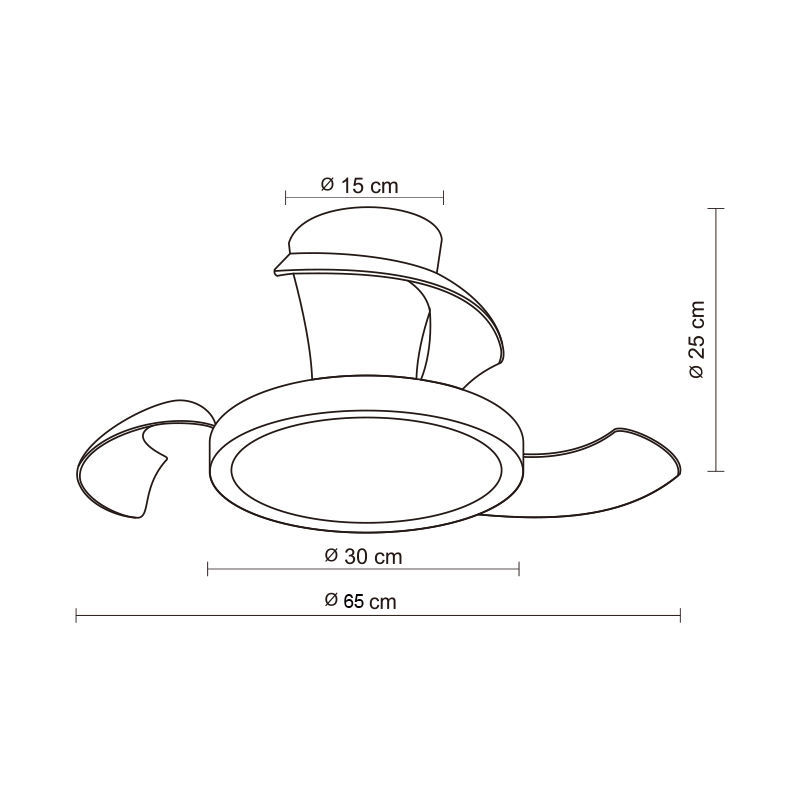 Primo PRCF-80684 Ανεμιστήρας Οροφής  Kids Series DC με Τηλεχειριστήριο 1 Φως LED 3Φτερά 26'' 65εκ Ροζ (800684)