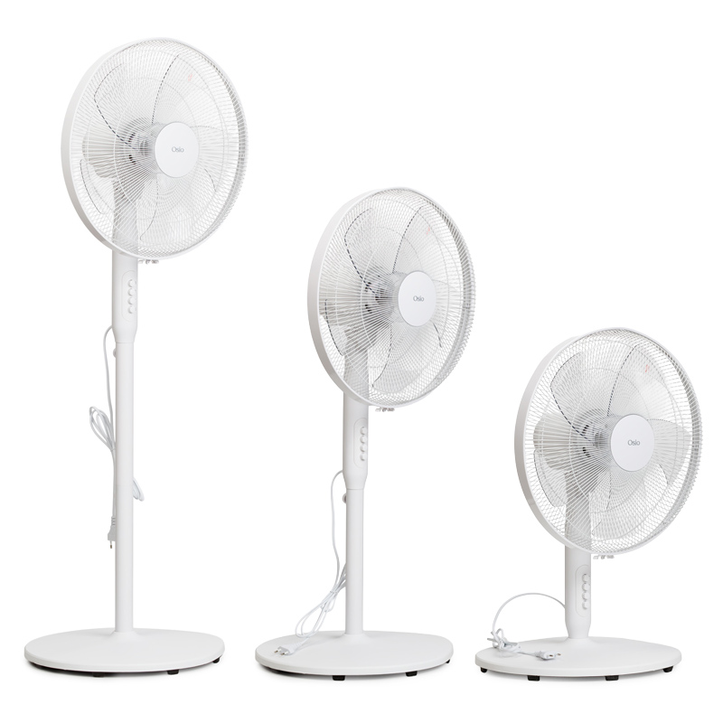 Osio OSF-9005 Aνεμιστήρας δαπέδου και επιτραπέζιος 16” και 3 ταχυτήτων 50W Λευκός 