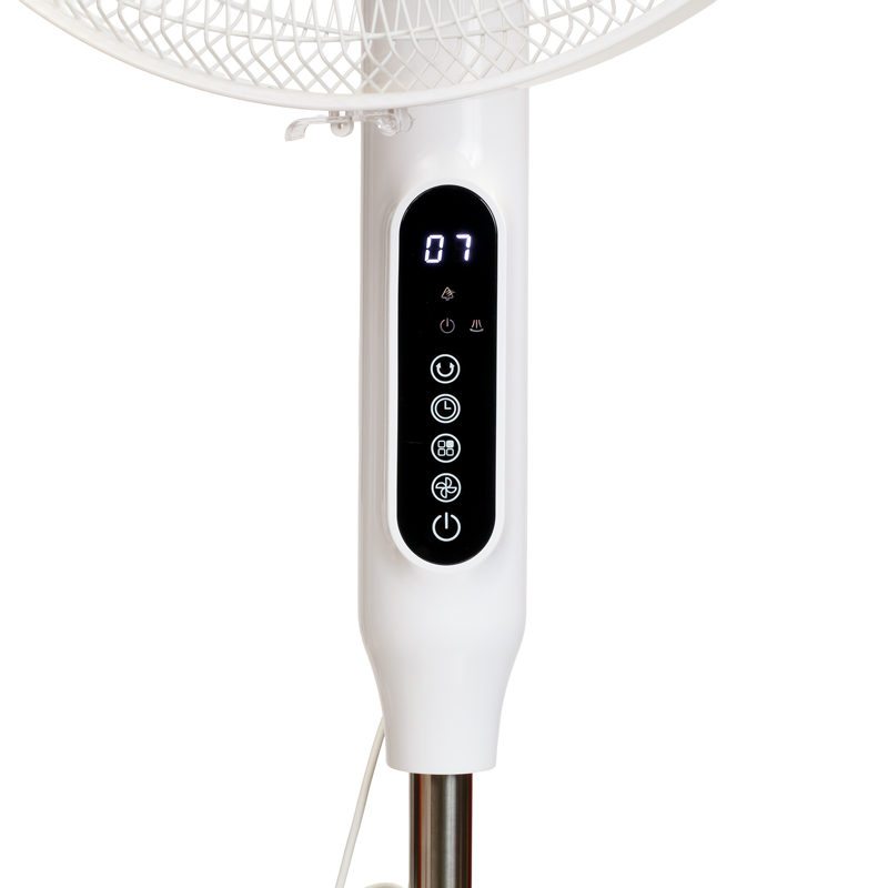 Osio OSF-9015 Αθόρυβος Ανεμιστήρας Δαπέδου 16” με BLDC motor, 24 ταχυτήτων με Οθόνη και Τηλεχειριστήριο-24W Λευκός 