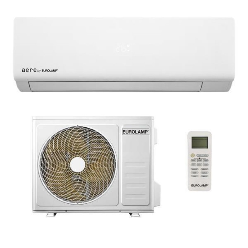 Eurolamp 300-28931 ΚΛΙΜΑΤΙΣΤΙΚΟ 12000BTU DC INVERTER R32, KC PANEL , iFEEL, GOLDEN FINS , HOTEL MENU, A+++/A++ Aere (300-28931)