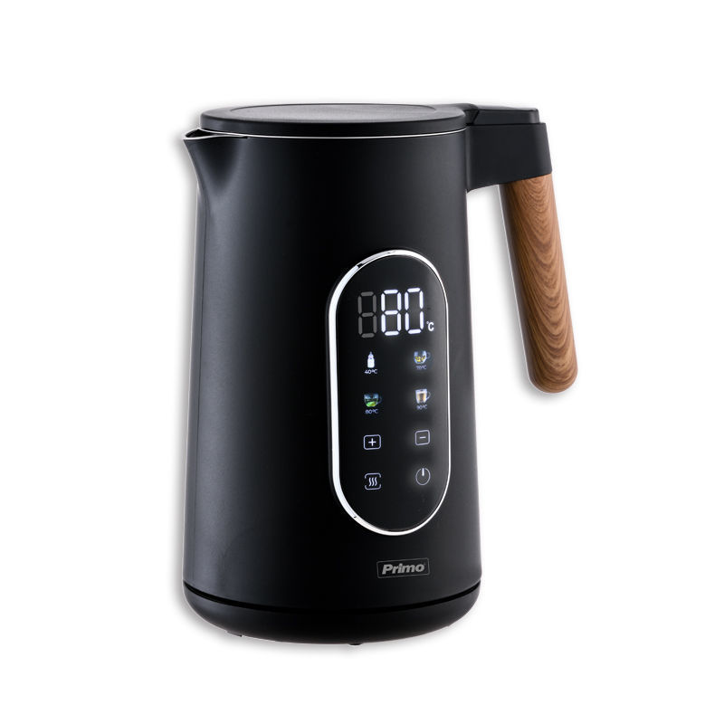 Primo PRCK-40495 Ανοξείδωτος Βραστήρας Digital Cool Touch 1.7Lt 2200W Wooden/ Μαυρος (400495)