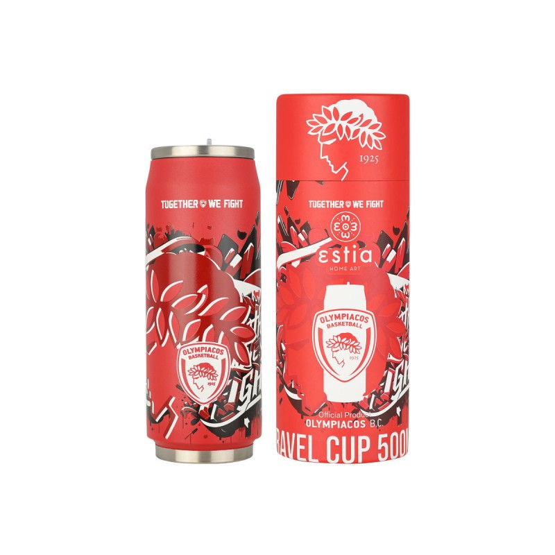 Estia 00-27100 Θερμος TRAVEL CUP OLYMPIACOS BC EDITION Together we fight 500ml (00-27100)