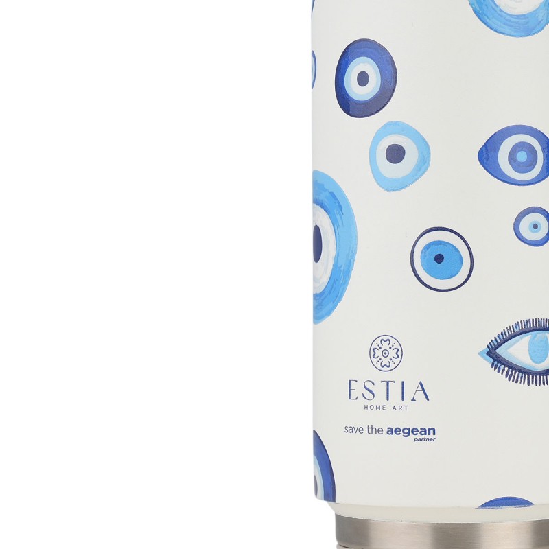Estia 01-31251 Θερμός TRAVEL CUP SAVE THE AEGEAN 500ml SPIRIT OF LUCK  (01-31251)