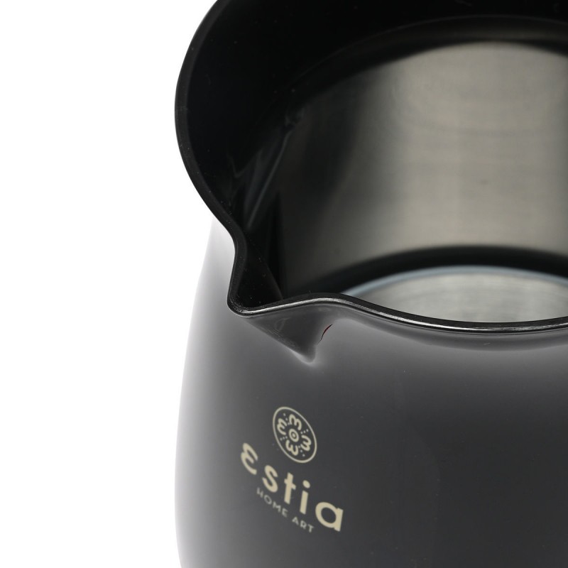 Estia 06-19013 Ηλεκτρικο Μπρίκι ΟΑΚ 1000W με αποσπασμένη βάση 360° ΜΑΥΡΟ (06-19013)
