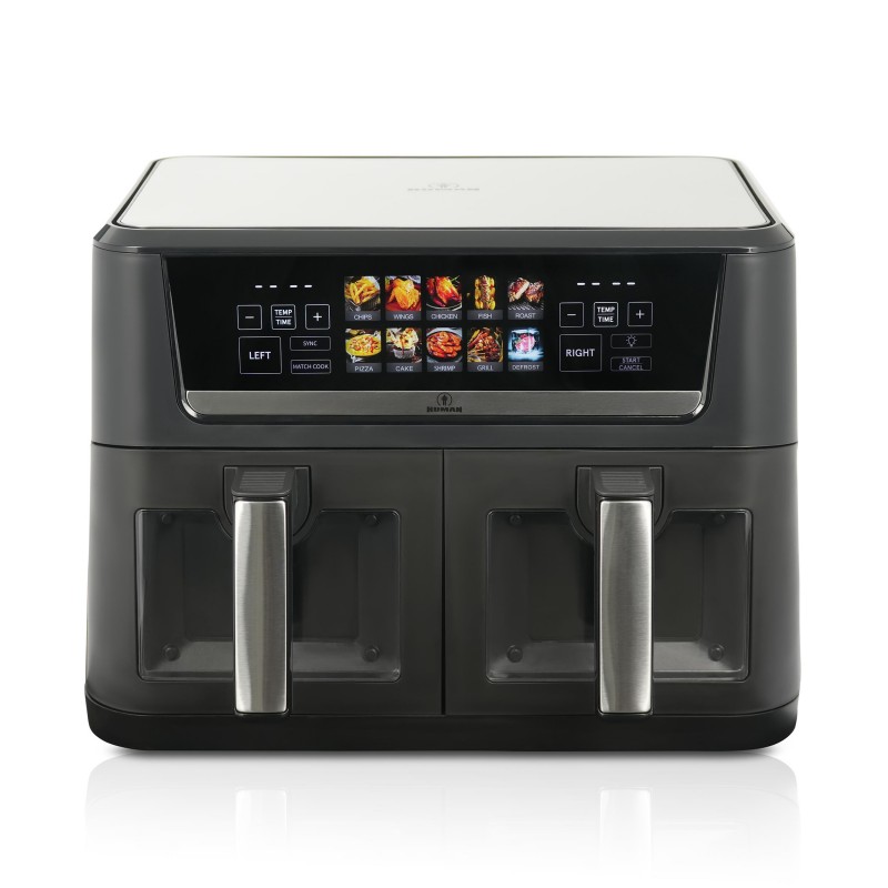 Human HU-392 Διπλό Air Fryer με 2 ανεξάρτητους κάδους 2800W 12L 