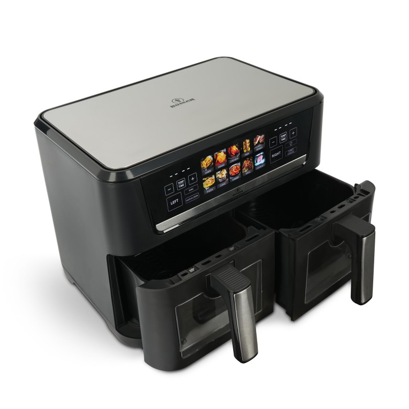 Human HU-392 Διπλό Air Fryer με 2 ανεξάρτητους κάδους 2800W 12L 