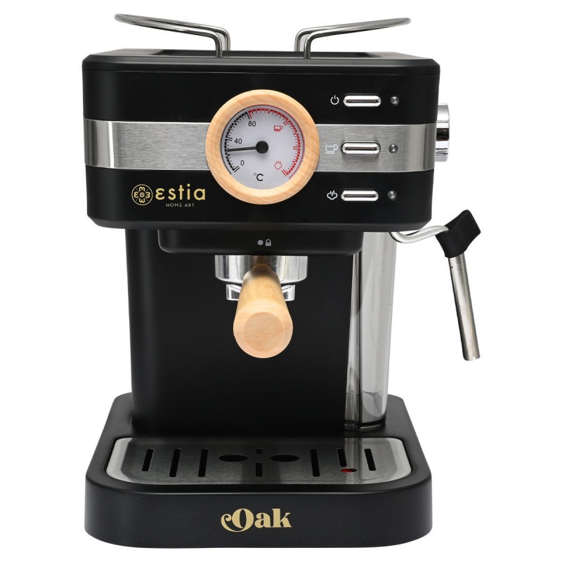 Estia 06-18986 Μηχανή Espresso OAK 950W 15Bar 1.2Lt Μαύρη
