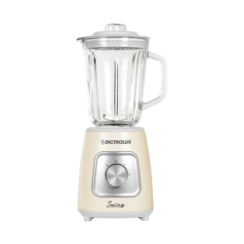 DICTRO LUX 878502 DX-2103 Swing Μπλέντερ Γυάλινη Κανάτα 1000W 1,5Lt  Crema (060192)