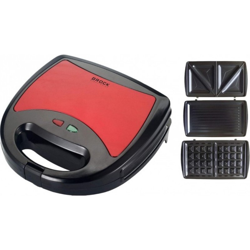 Brock SSM-2003/RD Σαντουιτσιέρα 3 σε 1 750W 