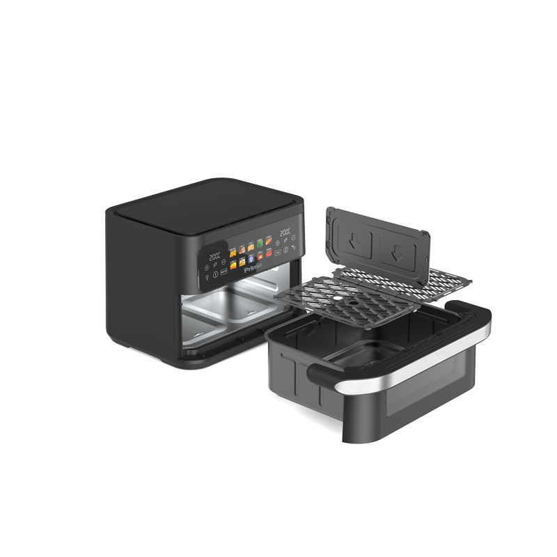 Primo PRAF-40530 Φριτέζα Αέρος  Dual Zone Digital 11L 2800W Inox/Μαύρο (400530)