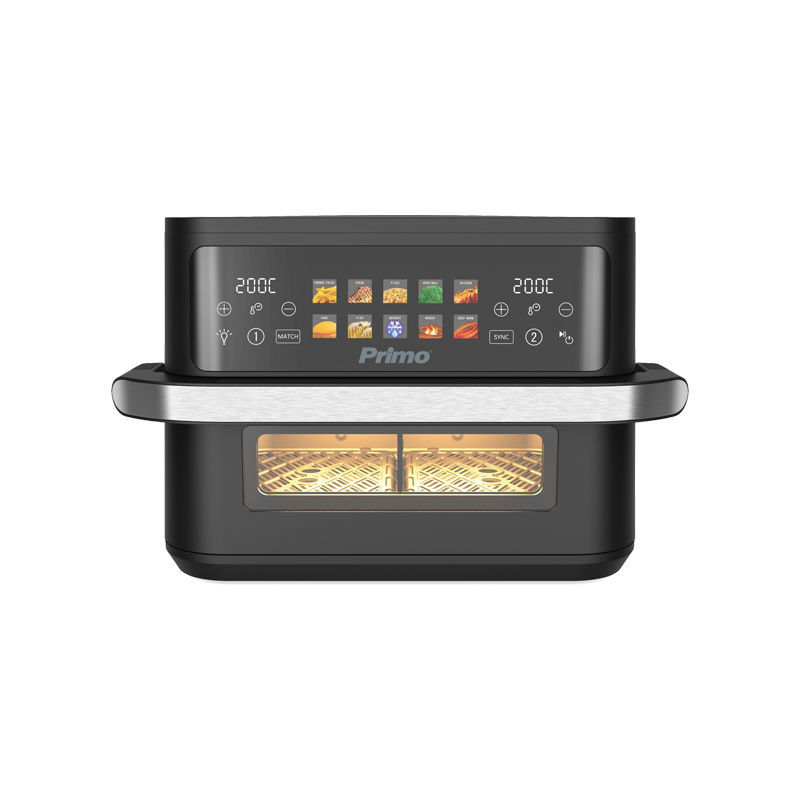 Primo PRAF-40530 Φριτέζα Αέρος  Dual Zone Digital 11L 2800W Inox/Μαύρο (400530)