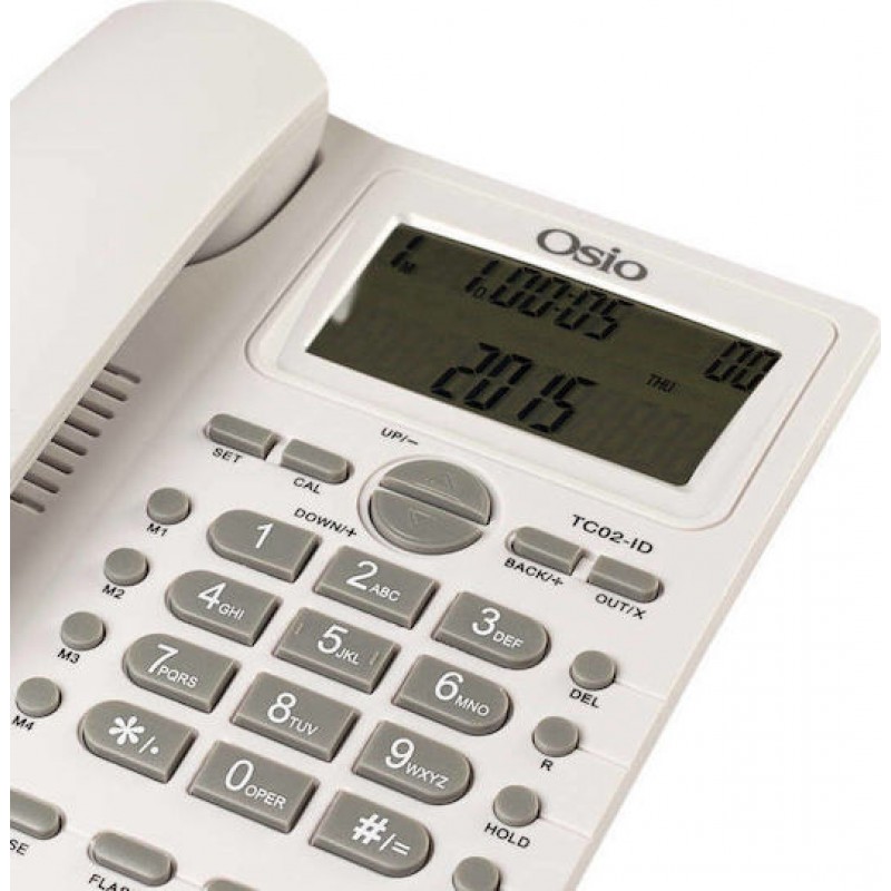 Osio OSW-4710W Ενσύρματο τηλέφωνο με οθόνη Λευκό (110087-0014)