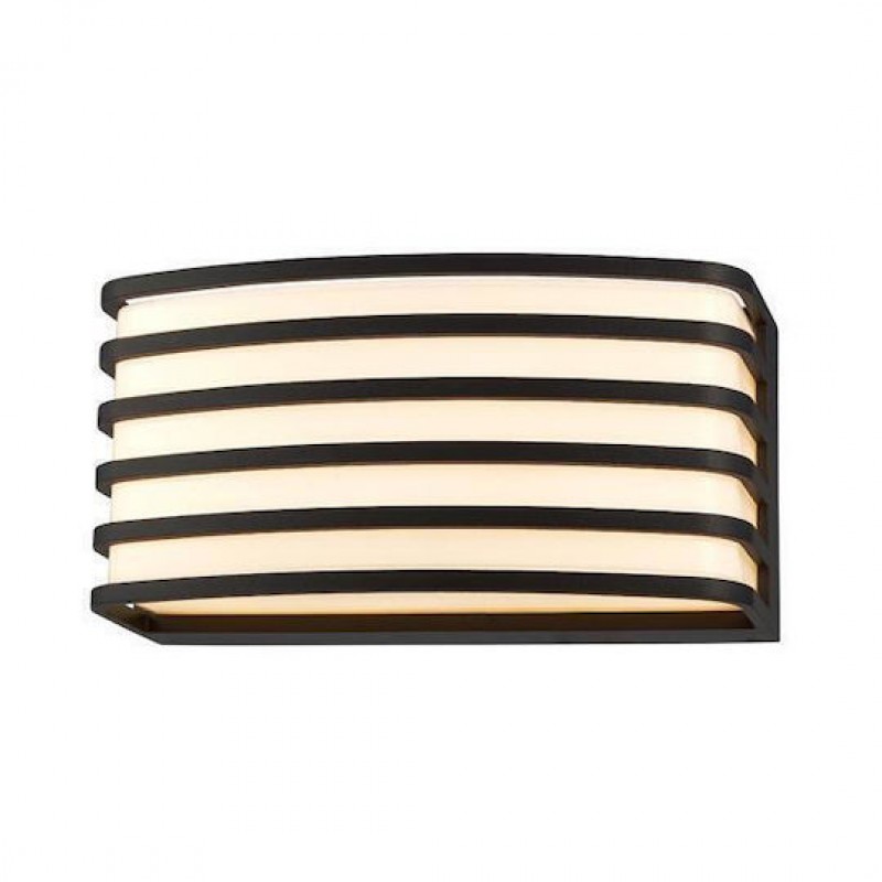 Eurolamp 145-20240 ΑΠΛΙΚΑ ΤΟΙΧΟΥ ΟΒΑΛ Ε27 MAX 20W 200X100X90mm ΜΑΥΡΟ ARTE ILLUMINA (145-20240)
