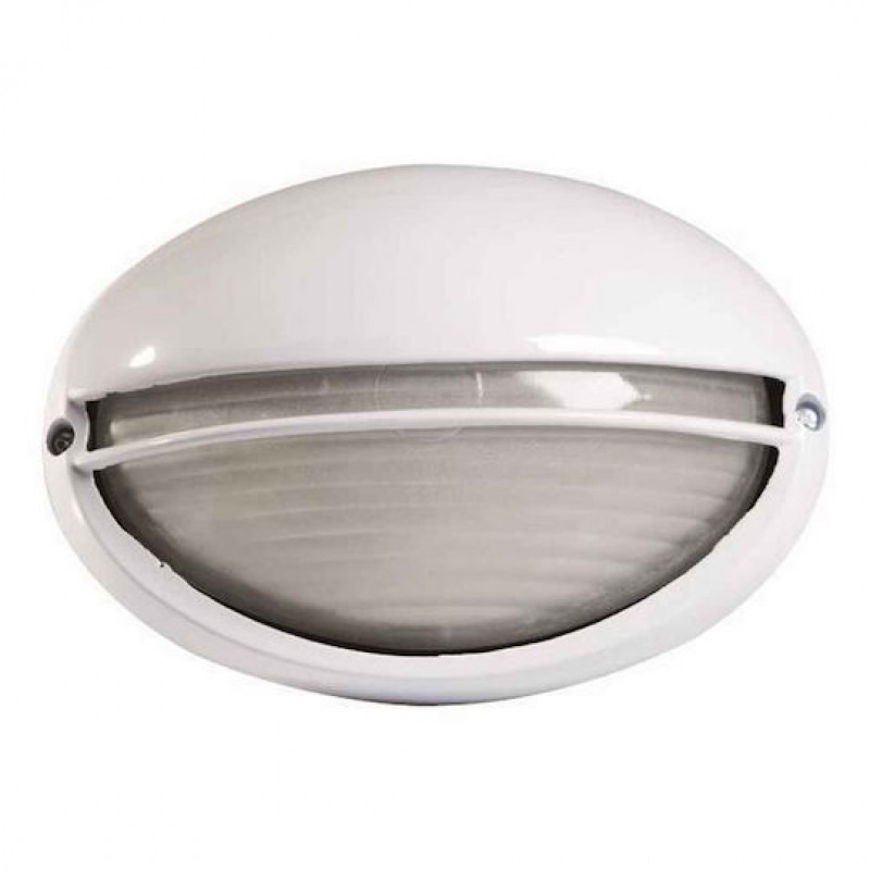 Eurolamp 147-55066  ΑΠΛΙΚΑ ΤΟΙΧΟΥ OBAΛ ΑΛΟΥΜΙΝΙΟΥ ΜΕ ΚΑΛΥΠΤΡΟ ΛΕΥΚΗ ARTE ILLUMINA (147-55066)