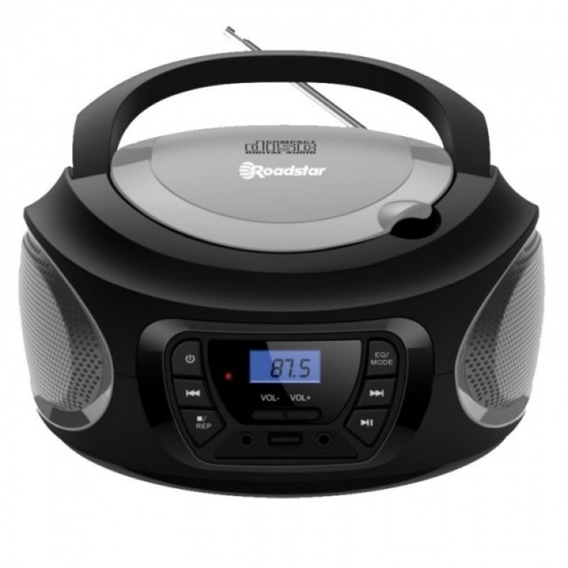  Roadstar CDR-365U Φορητό Ηχοσύστημα με CD / MP3 / USB / Ραδιόφωνο Ασημί 