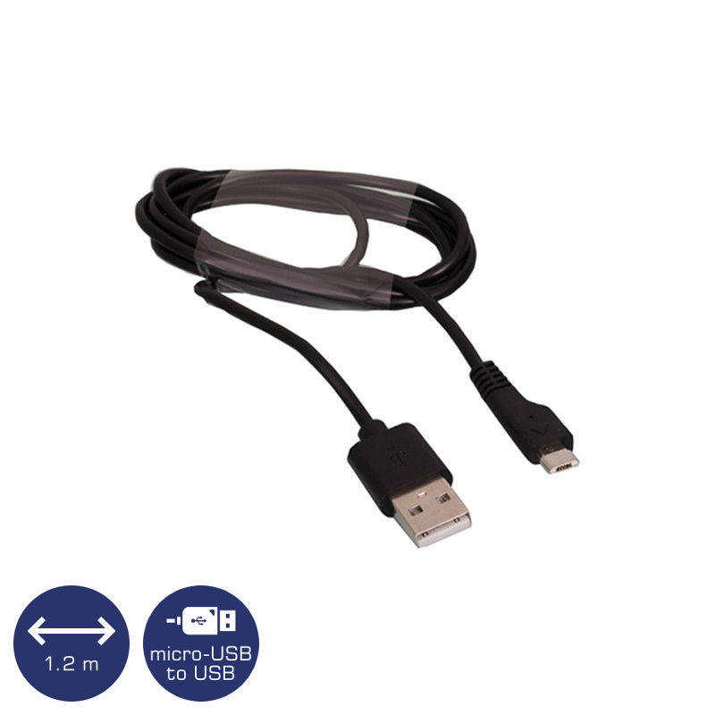 OSIO OTU-395 Καλώδιο USB σε MICRO USB μαύρο