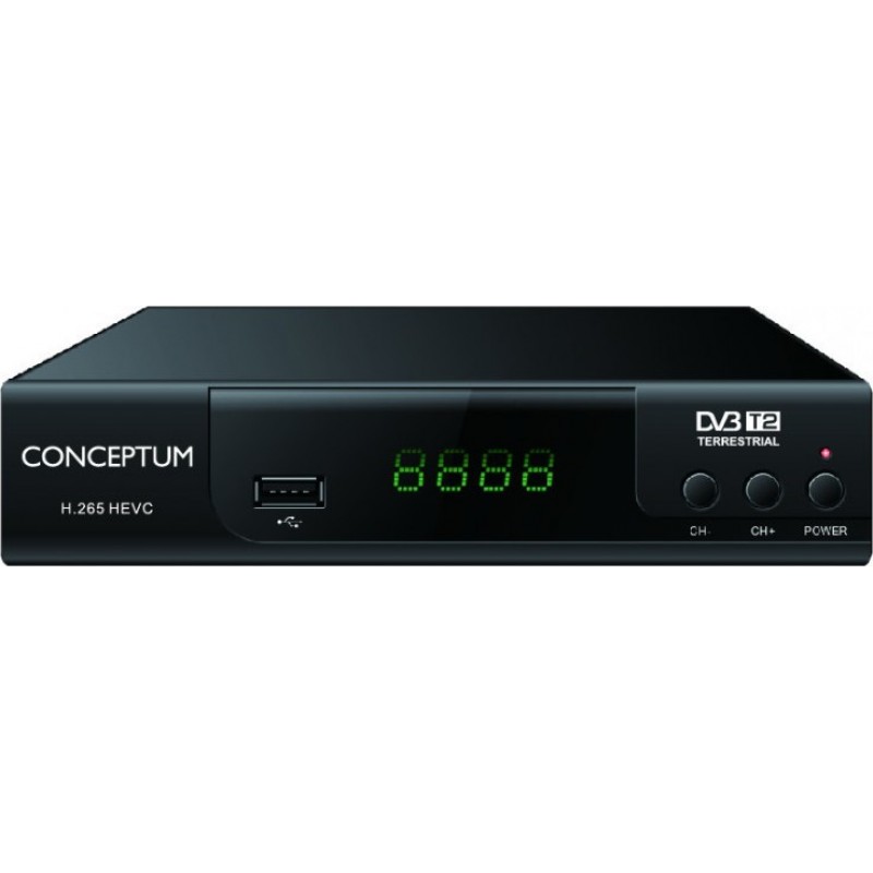 CONCEPTUM DVB-T2 Ψηφιακός Αποκωδικοποιητής DVB-T2 - FULL HD - HDMI - RCA