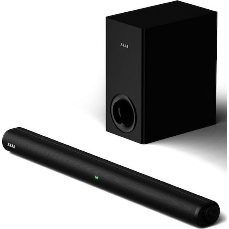 Akai ASB-8WSW – 2.1 Soundbar με Ασύρματο Subwoofer 150W, Bluetooth 5.3, HDMI ARC, AUX, USB & LED Οθόνη (110582-193)