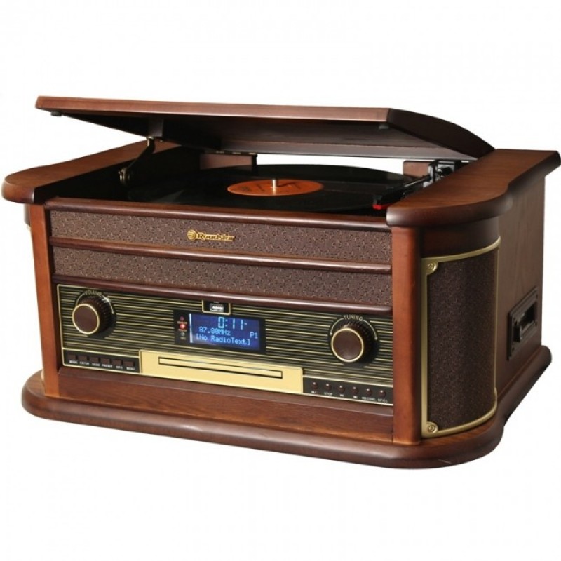 ROADSTAR HIF-1996DAB+BT Vintage Πικάπ/CD/USB/Cassette Player