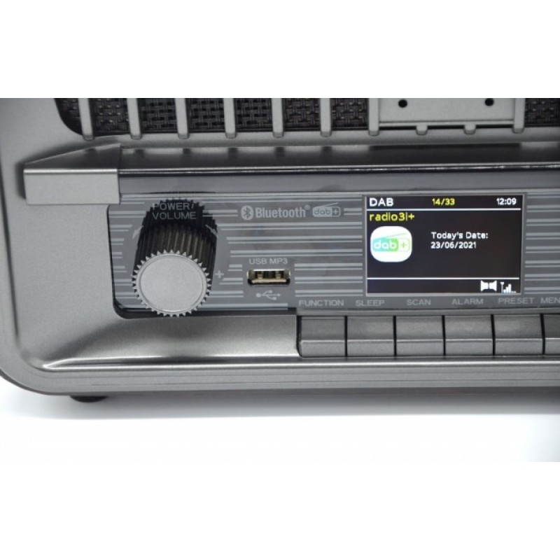 Roadstar HRA-270D+BT Vintage Ηχοσύστημα με Bluetooth, USB και Οθόνη LCD